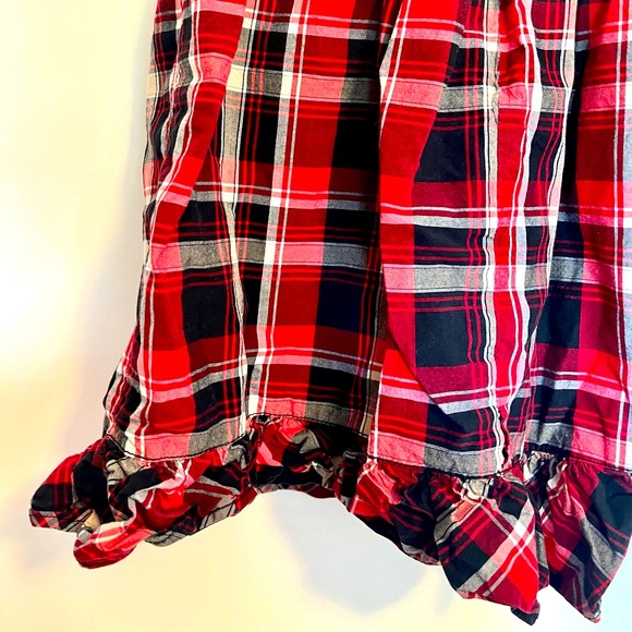 Hanna Andersson Red Plaid Fancy Dress, Size 100 (5) - Picture 4 of 4